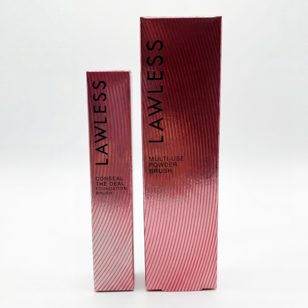 LAWLESS Multi-use‎ Vegan-Friendly Women's Dual Ended Powder & Foundation Brush